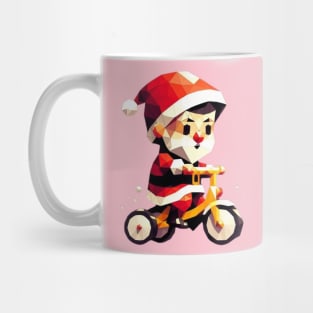 Christmas Baby Santa Bicycle Mug